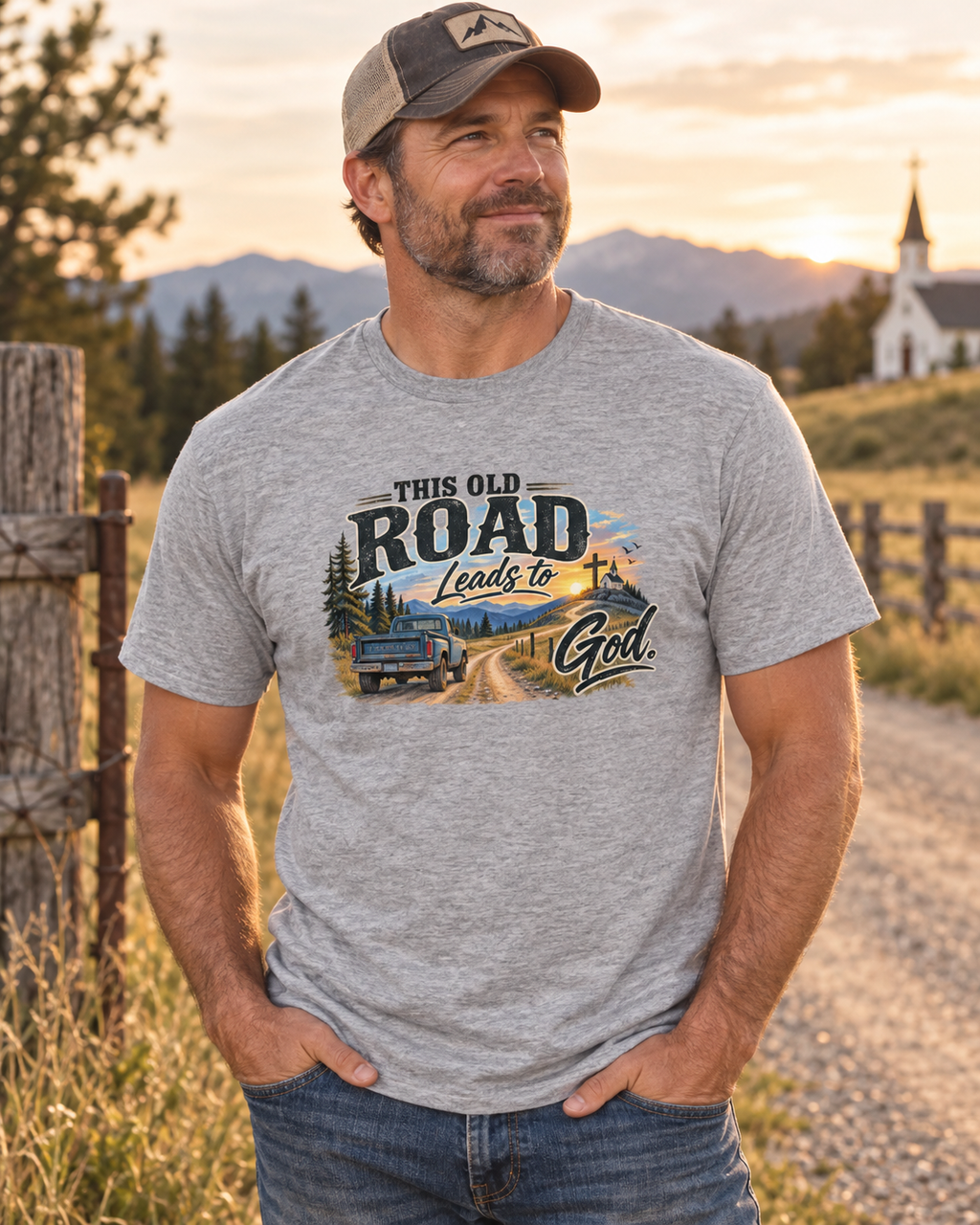 This Old Road Leads to God T-Shirt