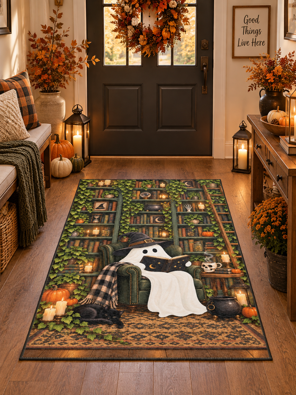 Boo's on to the Next Chapter Rug