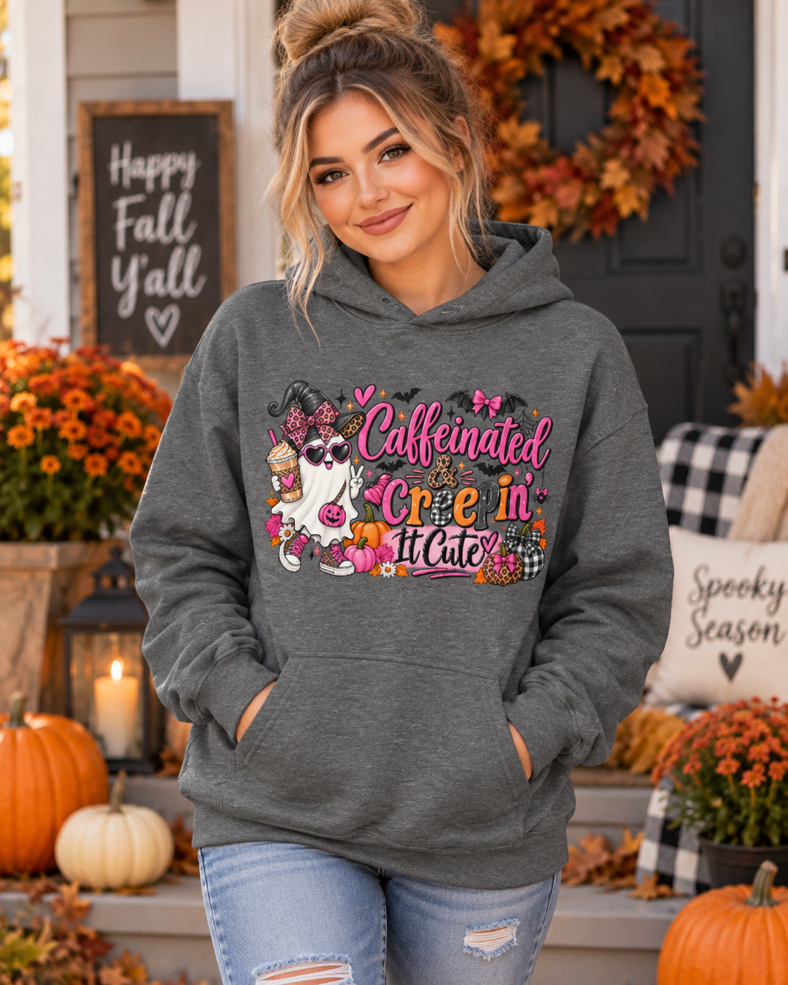 Caffeinated & Creepin’ It Cute Hoodie