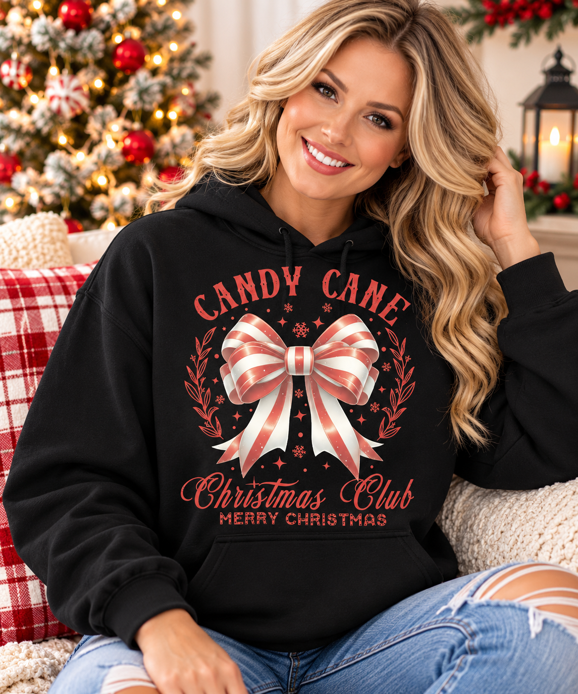Candy Cane Christmas Club Hoodie