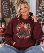 Cardinal Kisses & Winter Wishes Hoodie