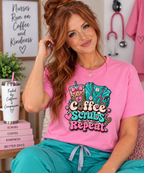 Coffee Scrubs Repeat T-Shirt