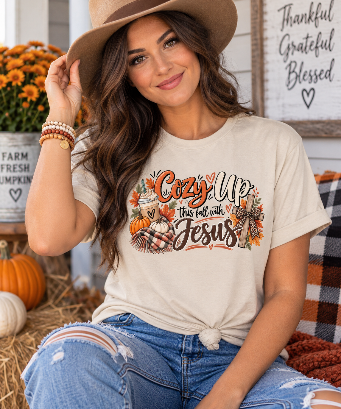 Cozy Up This Fall With Jesus Tee