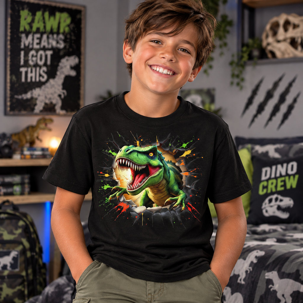 Dinosaur Breakout Youth T-Shirt