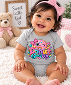 Donut Grow Up Baby Onesie