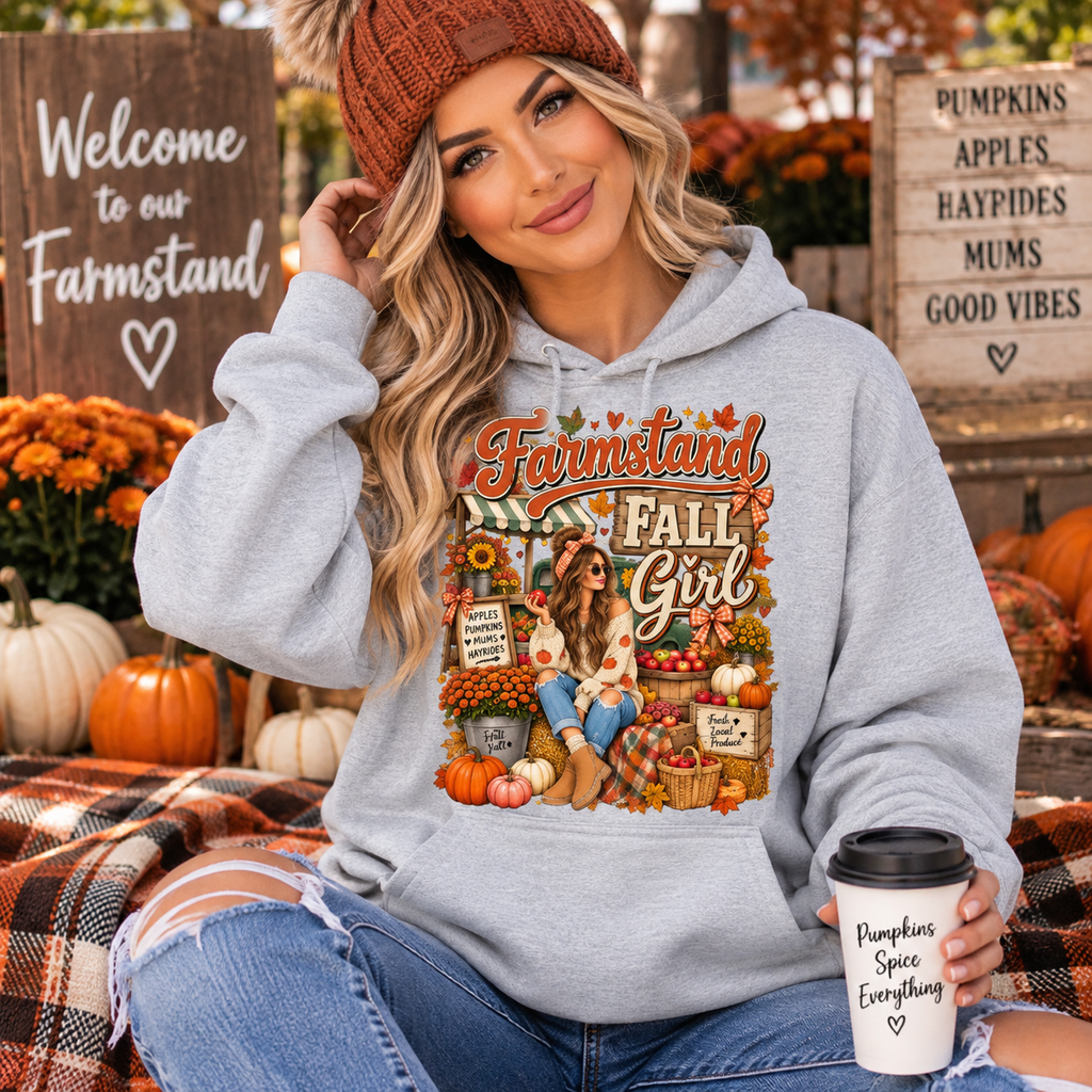 Farmstand Fall Girl Hoodie