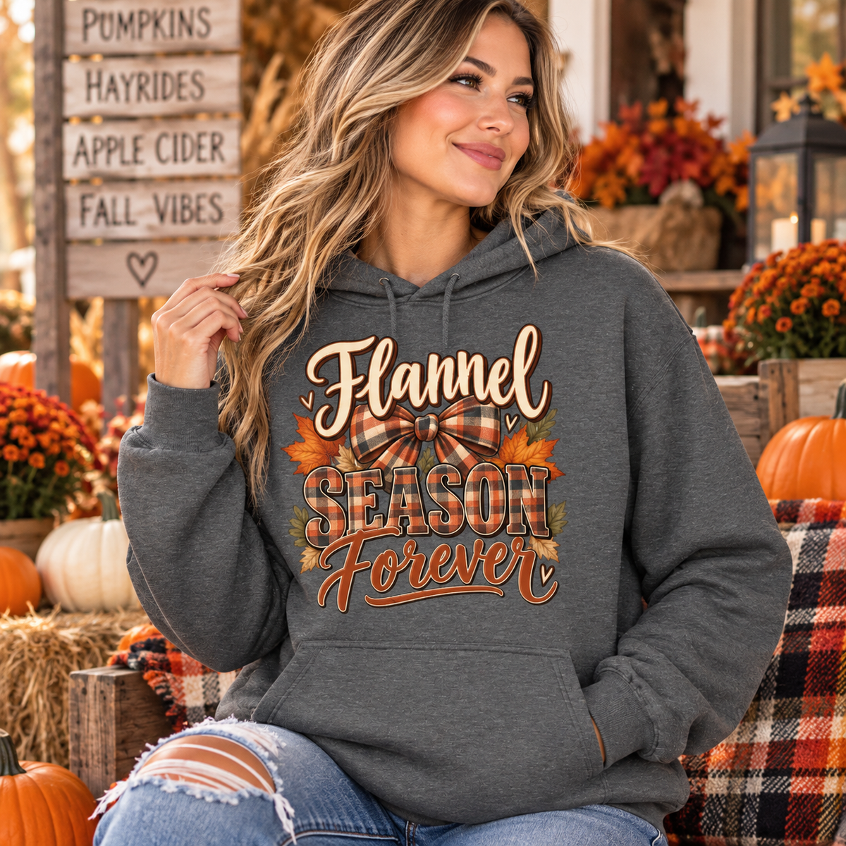 Flannel Season Forever Hoodie
