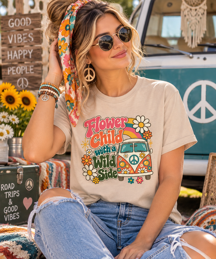 Flower Child With a Wild Side T-Shirt