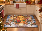 Gingerbread Christmas Welcome Rug