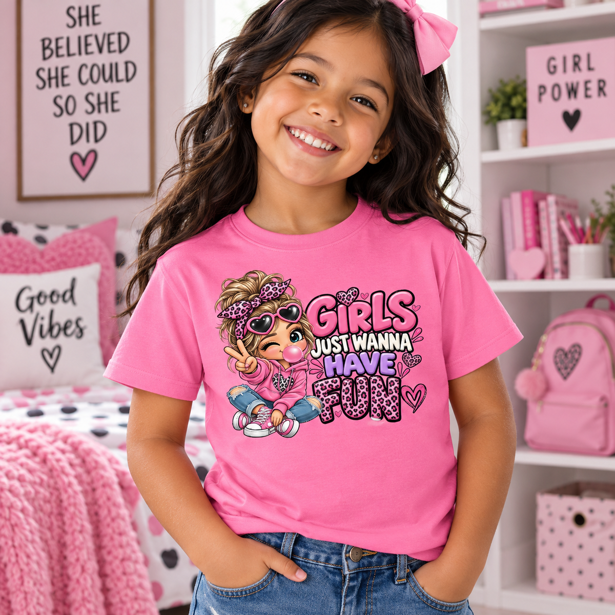 Girls Just Wanna Have Fun Youth T-Shirt