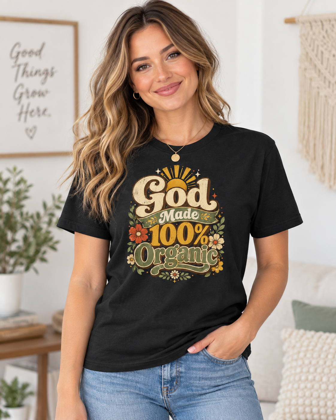 God Made 100% Organic Tee