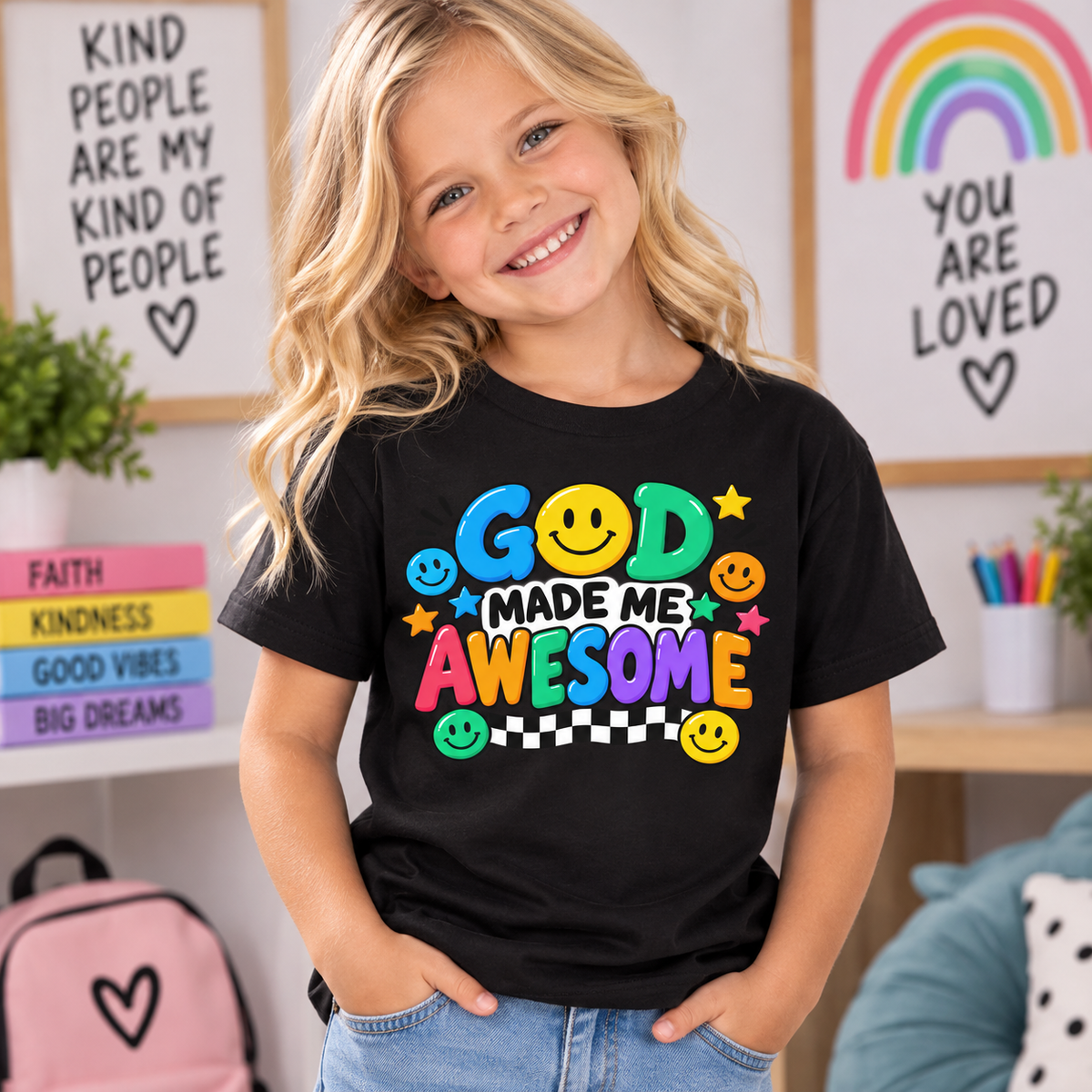 God Made Me Awesome Youth T-Shirt