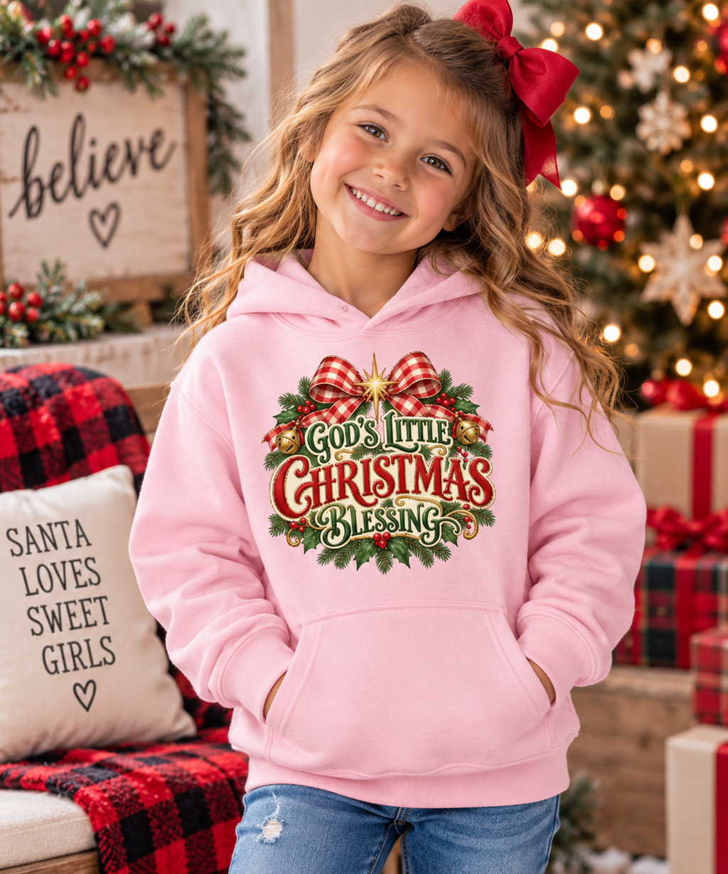 God’s Little Christmas Blessing Youth Hoodie