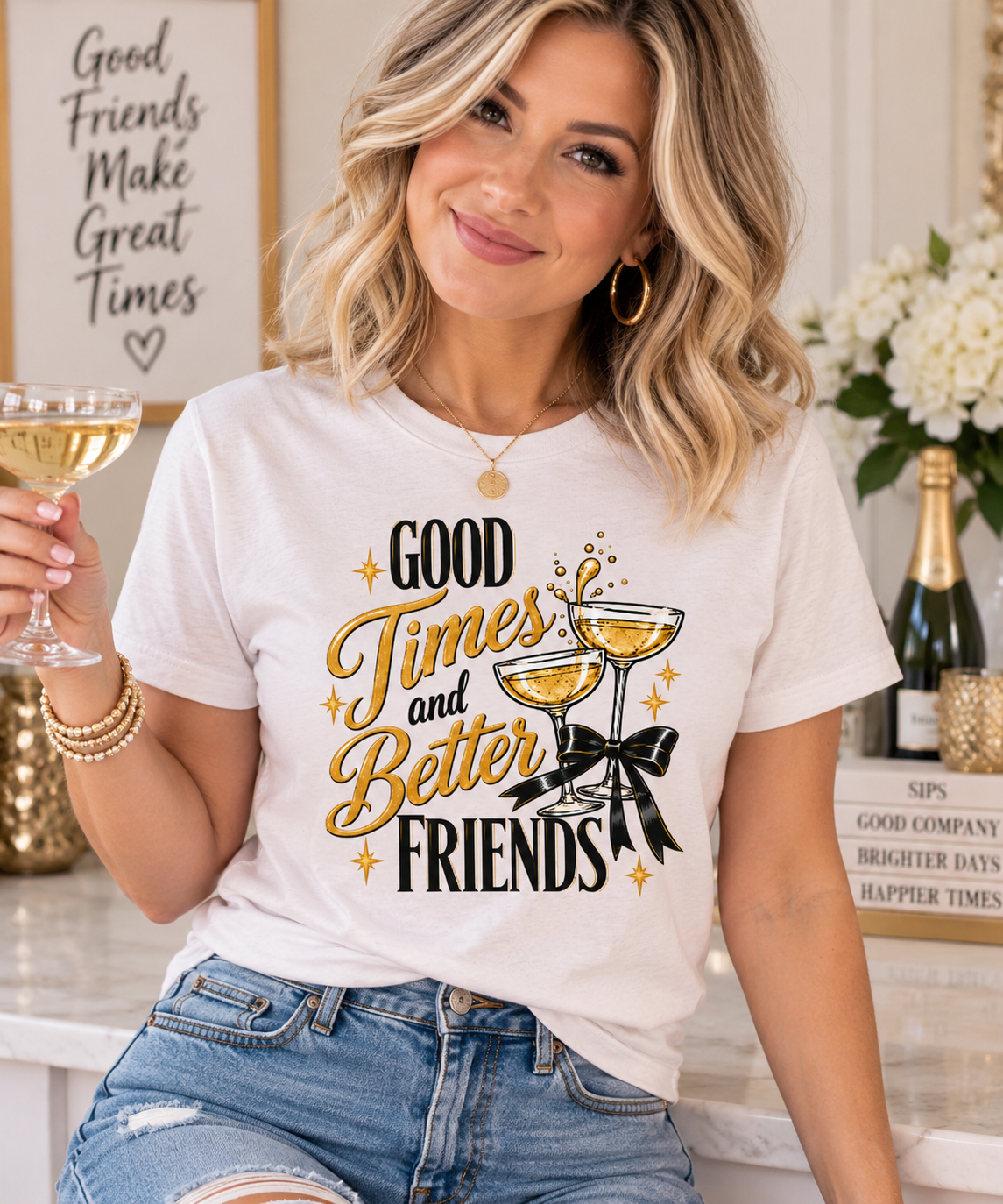 Good Times and Better Friends T-Shirt