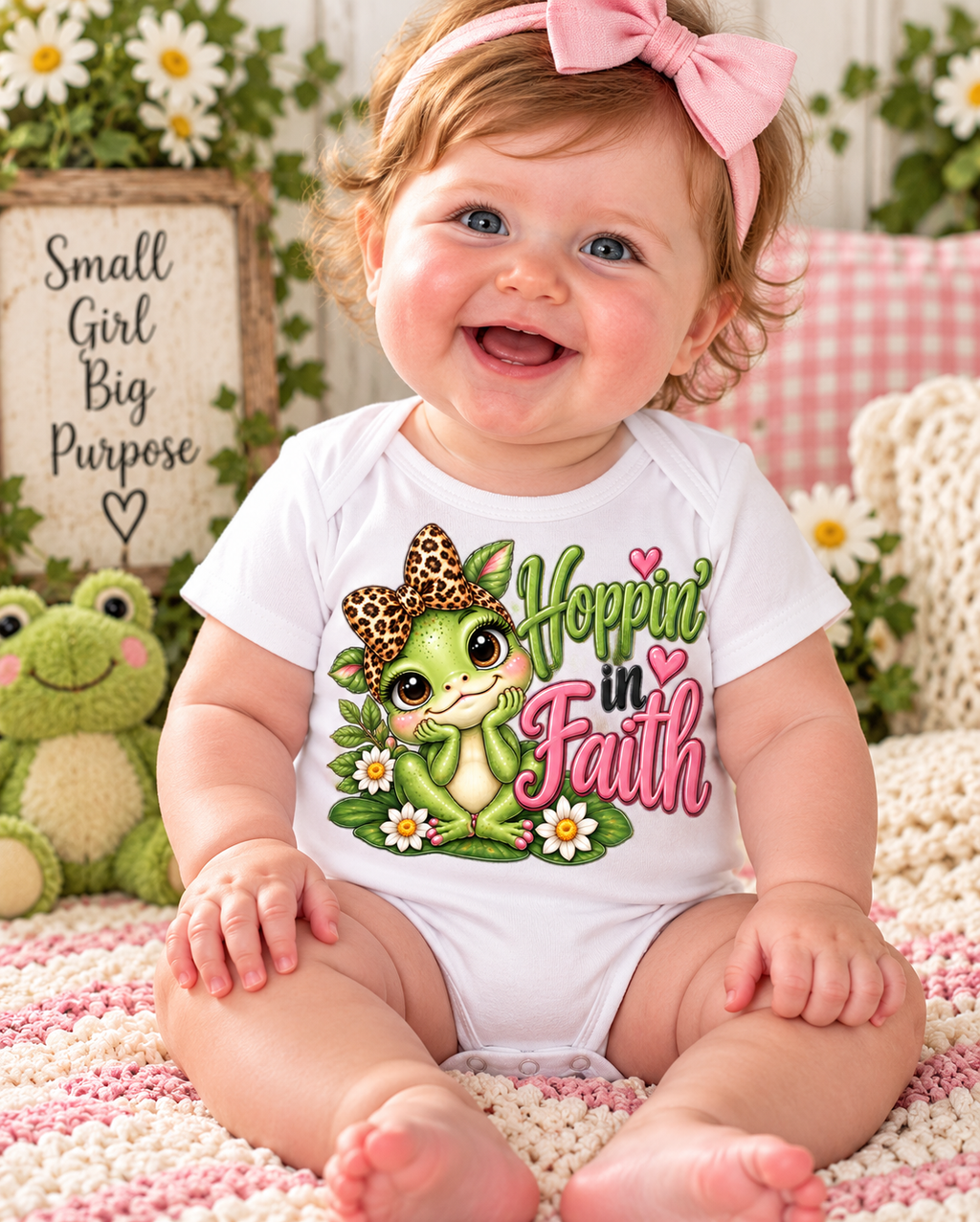 Hoppin' in Faith Baby Onesie