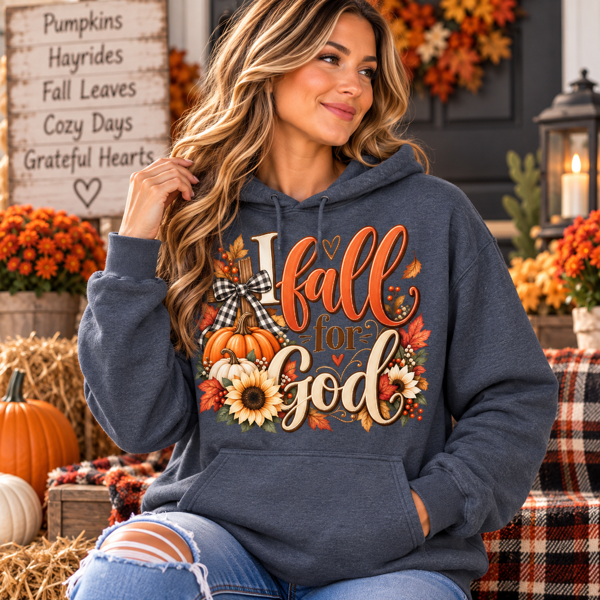 I Fall for God Hoodie