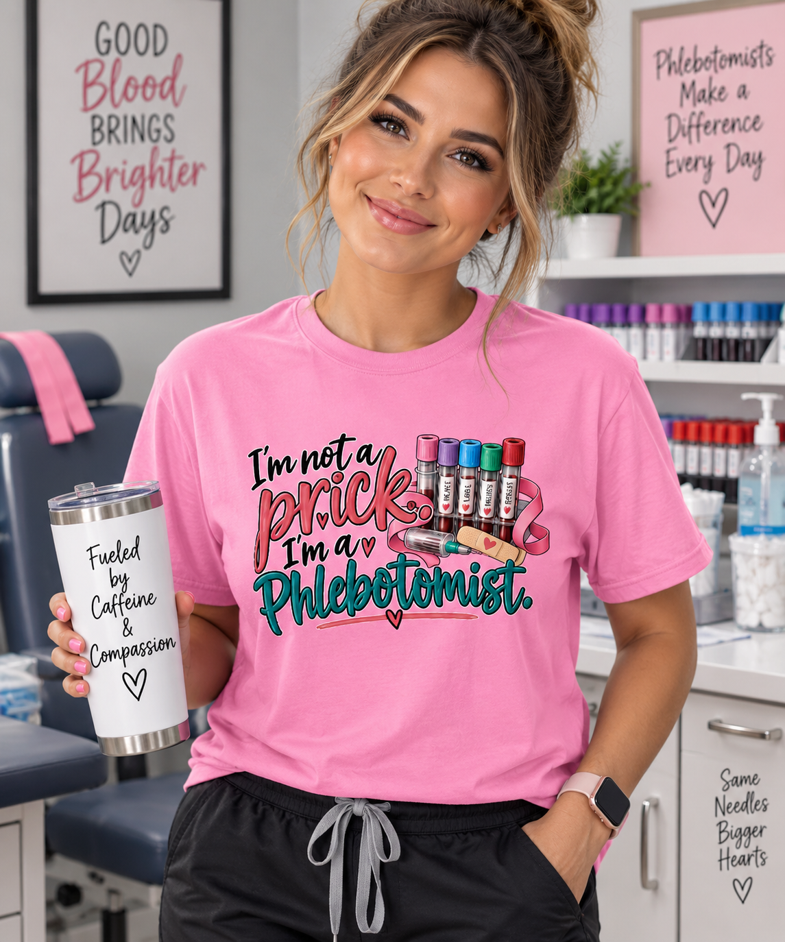 I’m Not a Prick, I’m a Phlebotomist T-Shirt