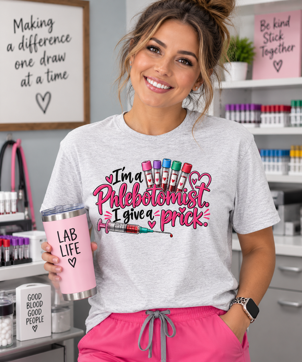 I’m a Phlebotomist I Give a Prick T-Shirt