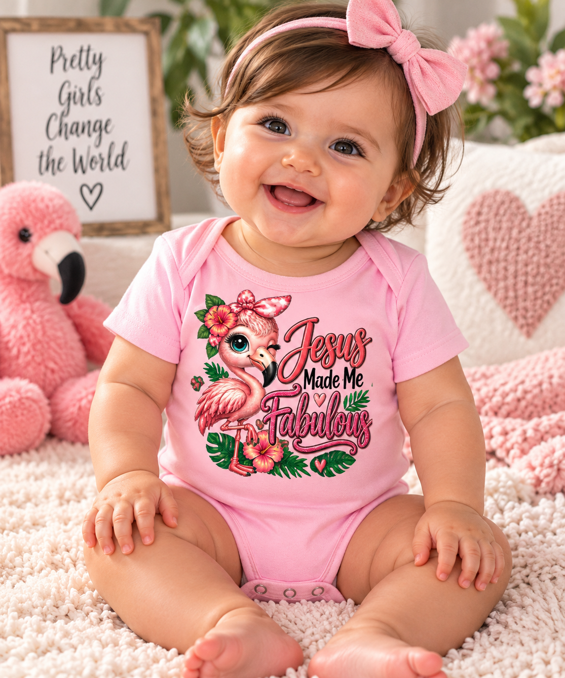 Jesus Made Me Fabulous Baby Onesie