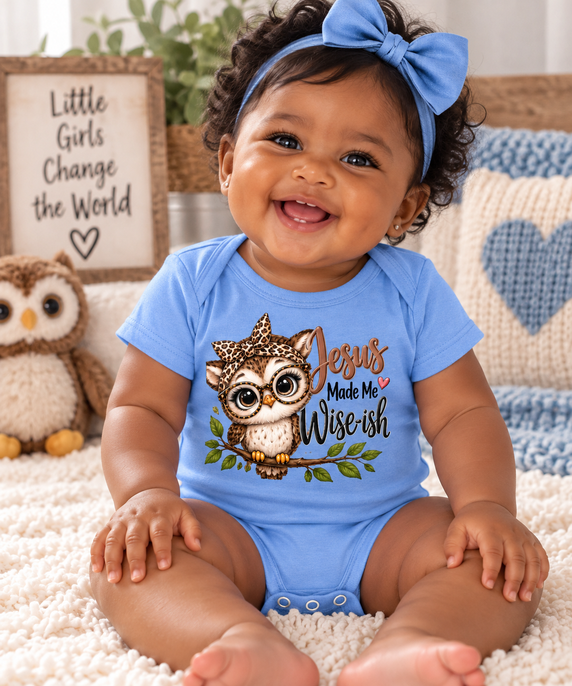 Jesus Made Me Wise-ish Baby Onesie