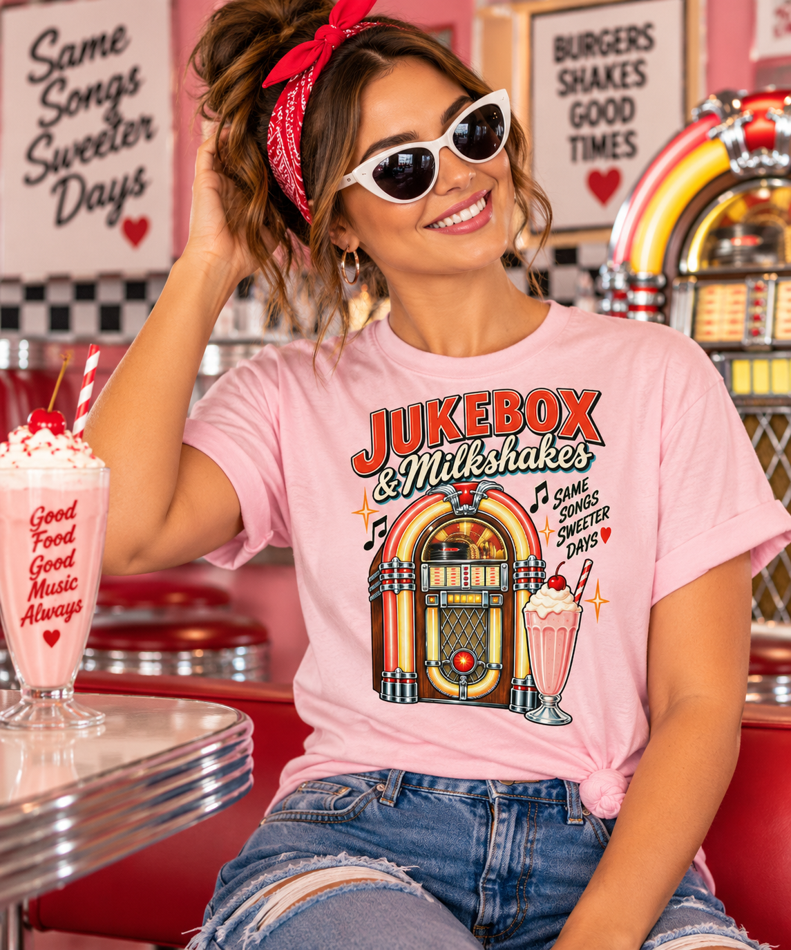 Jukebox & Milkshakes T-Shirt