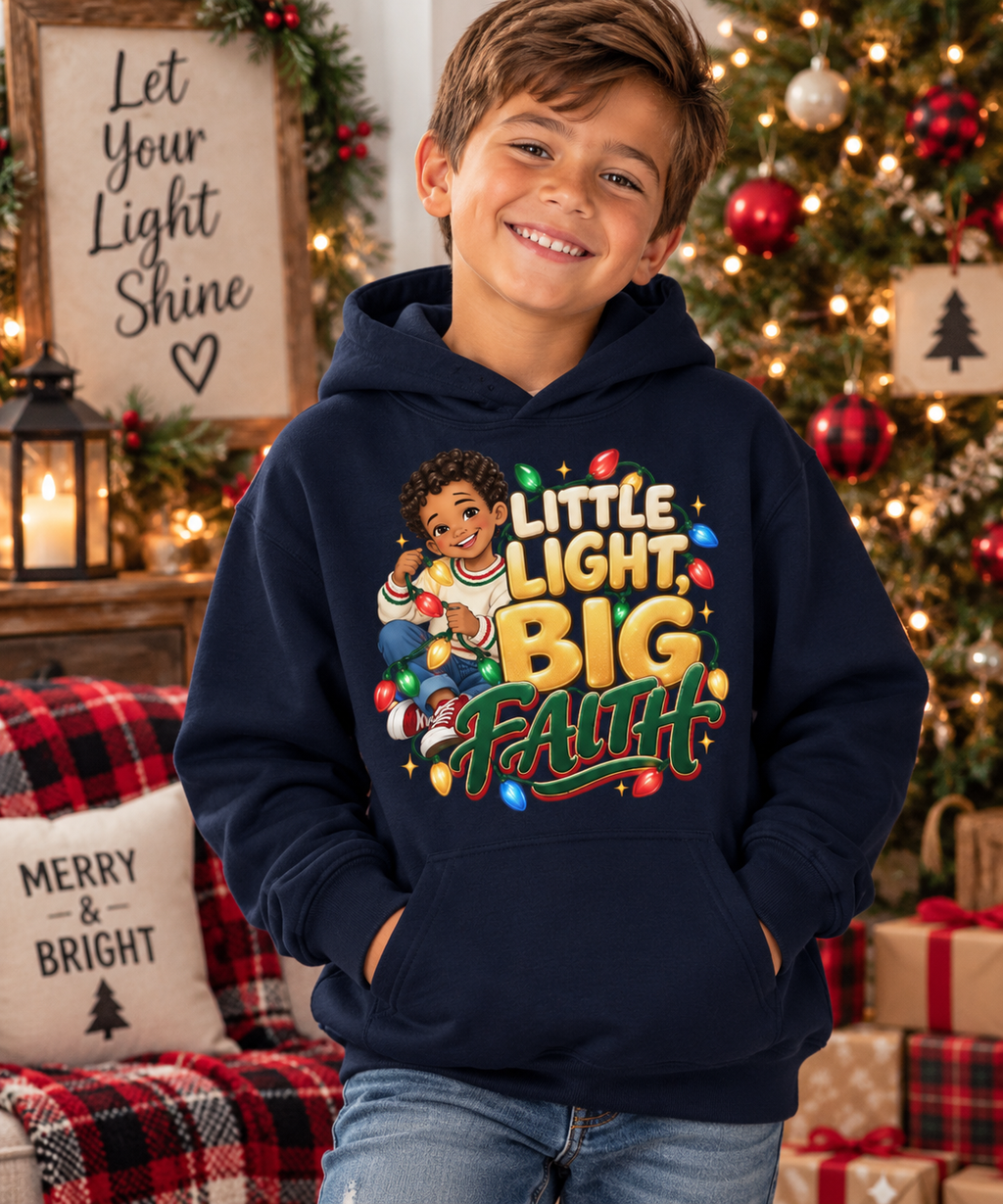 Little Light, Big Faith Youth Hoodie