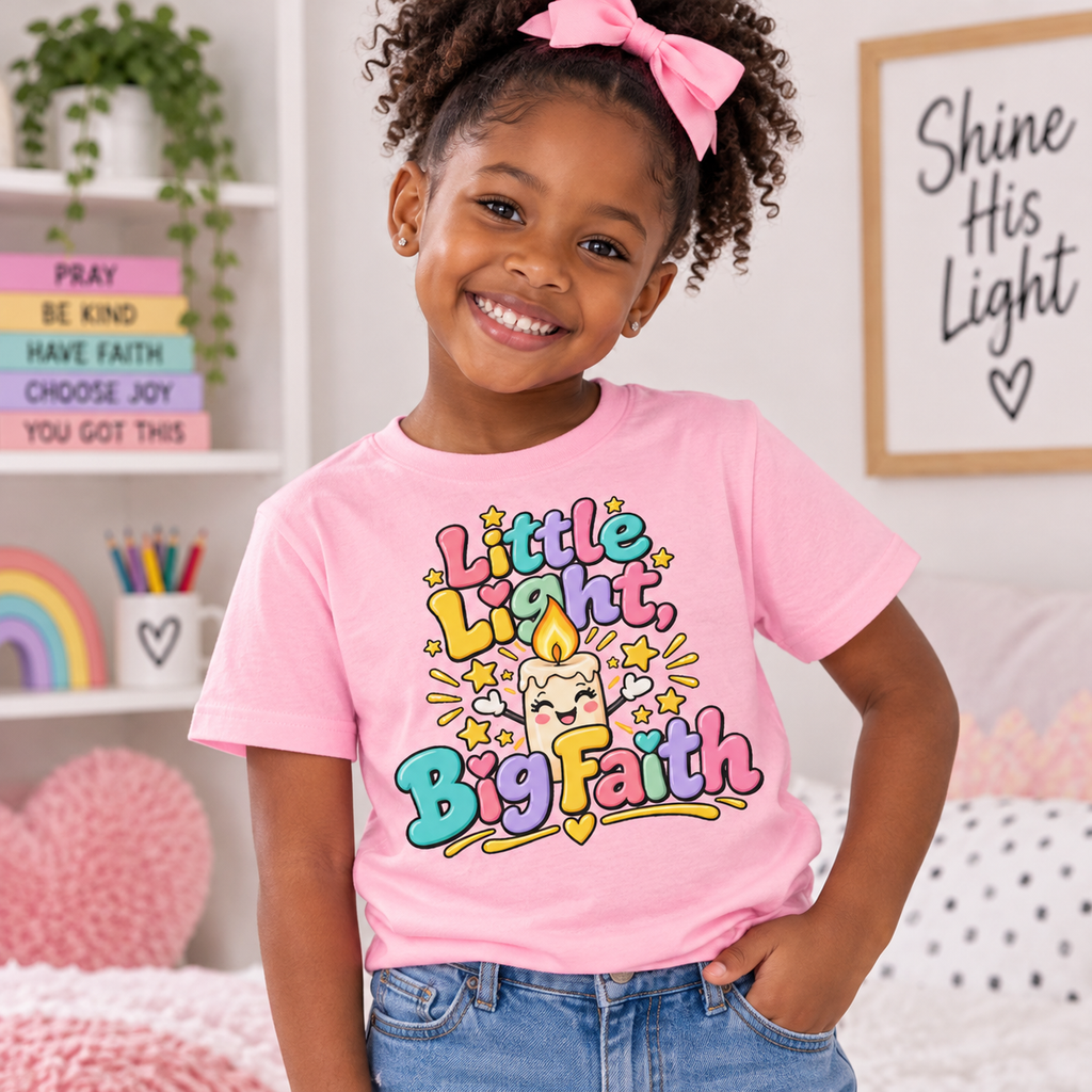 Little Light Big Faith Youth T-Shirt
