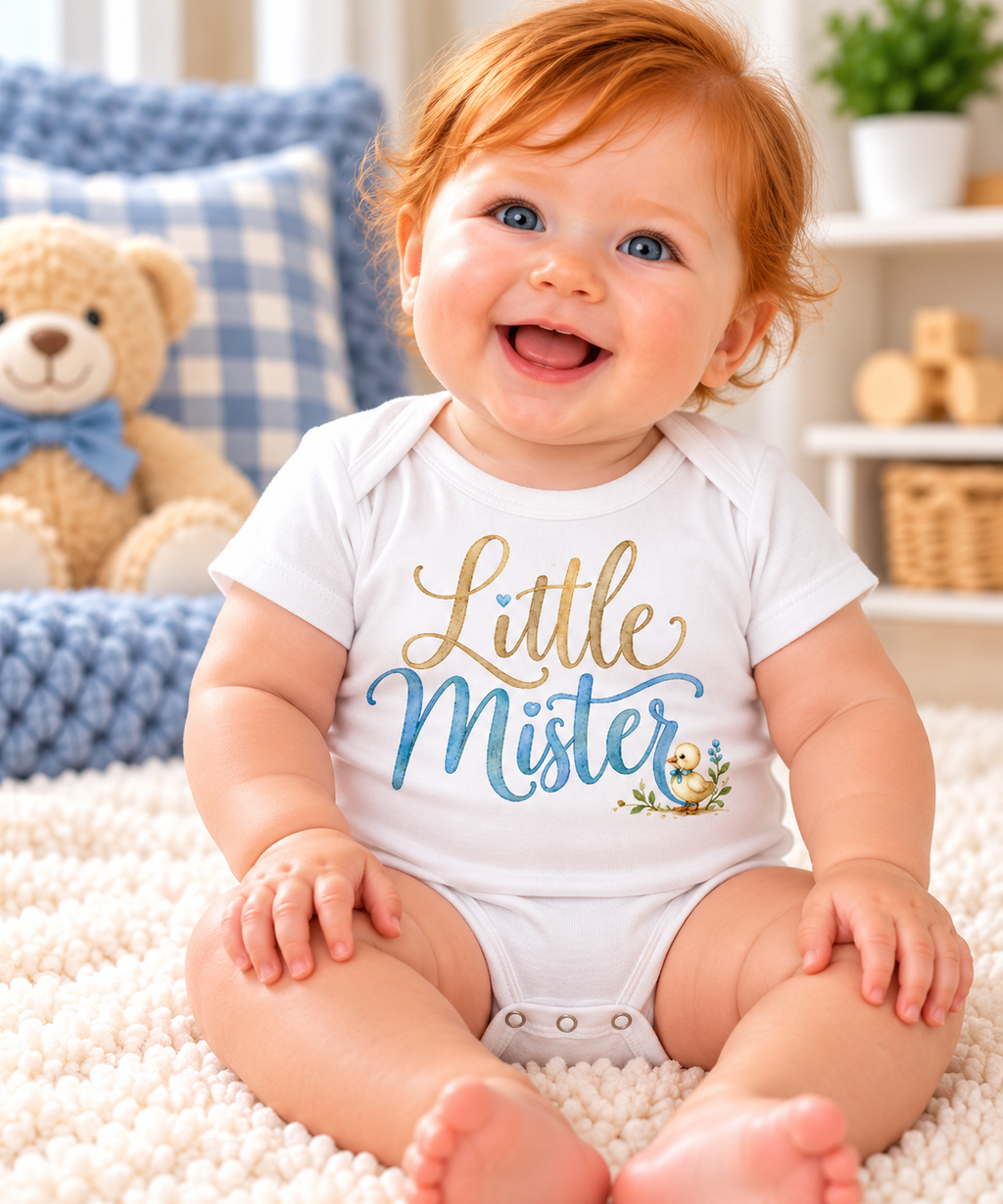 Little Mister Baby Onesie