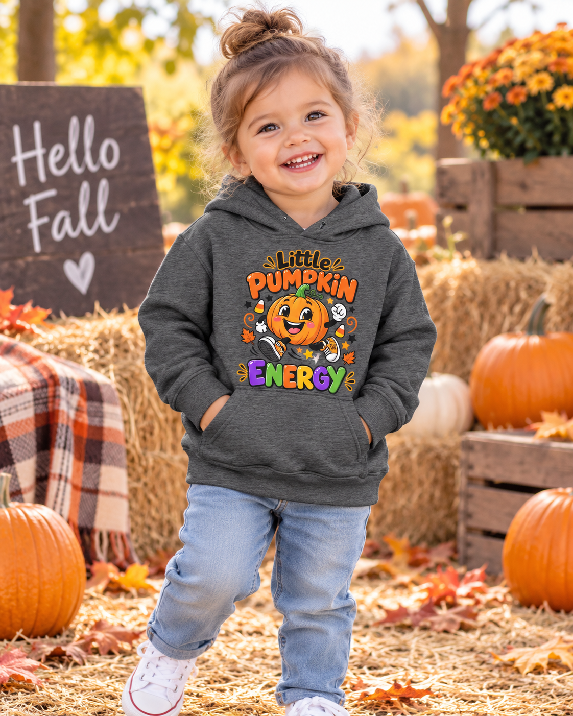 Little Pumpkin Energy Youth Hoodie