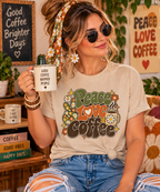 Peace Love & Coffee T-Shirt