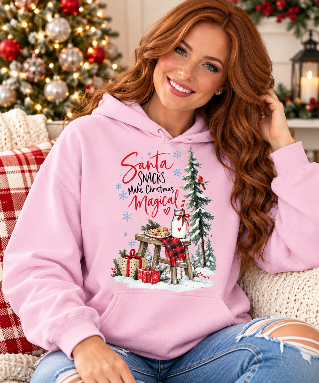 Santa Snacks Make Christmas Magical Hoodie