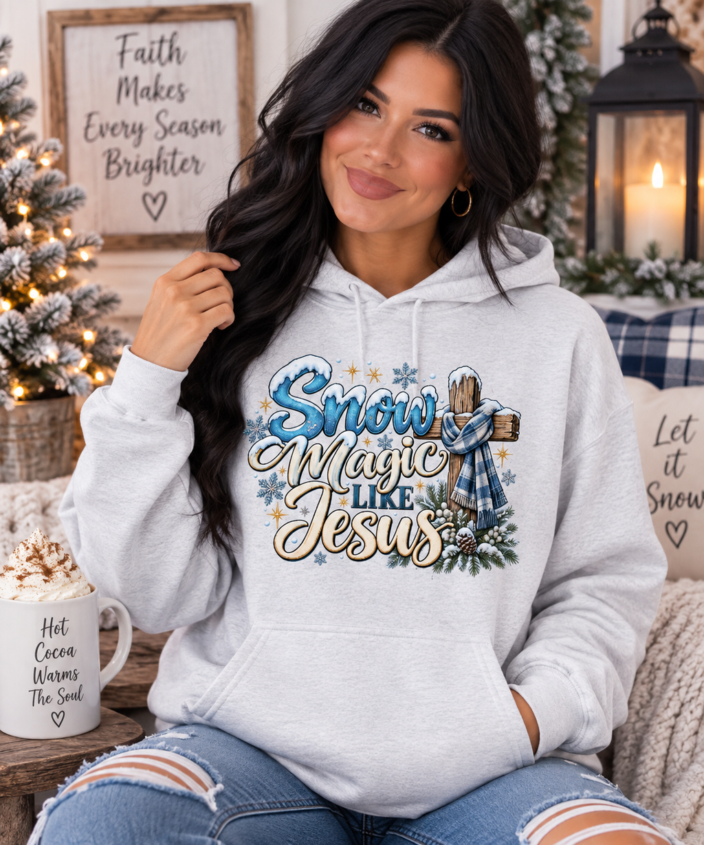 Snow Magic Like Jesus Hoodie