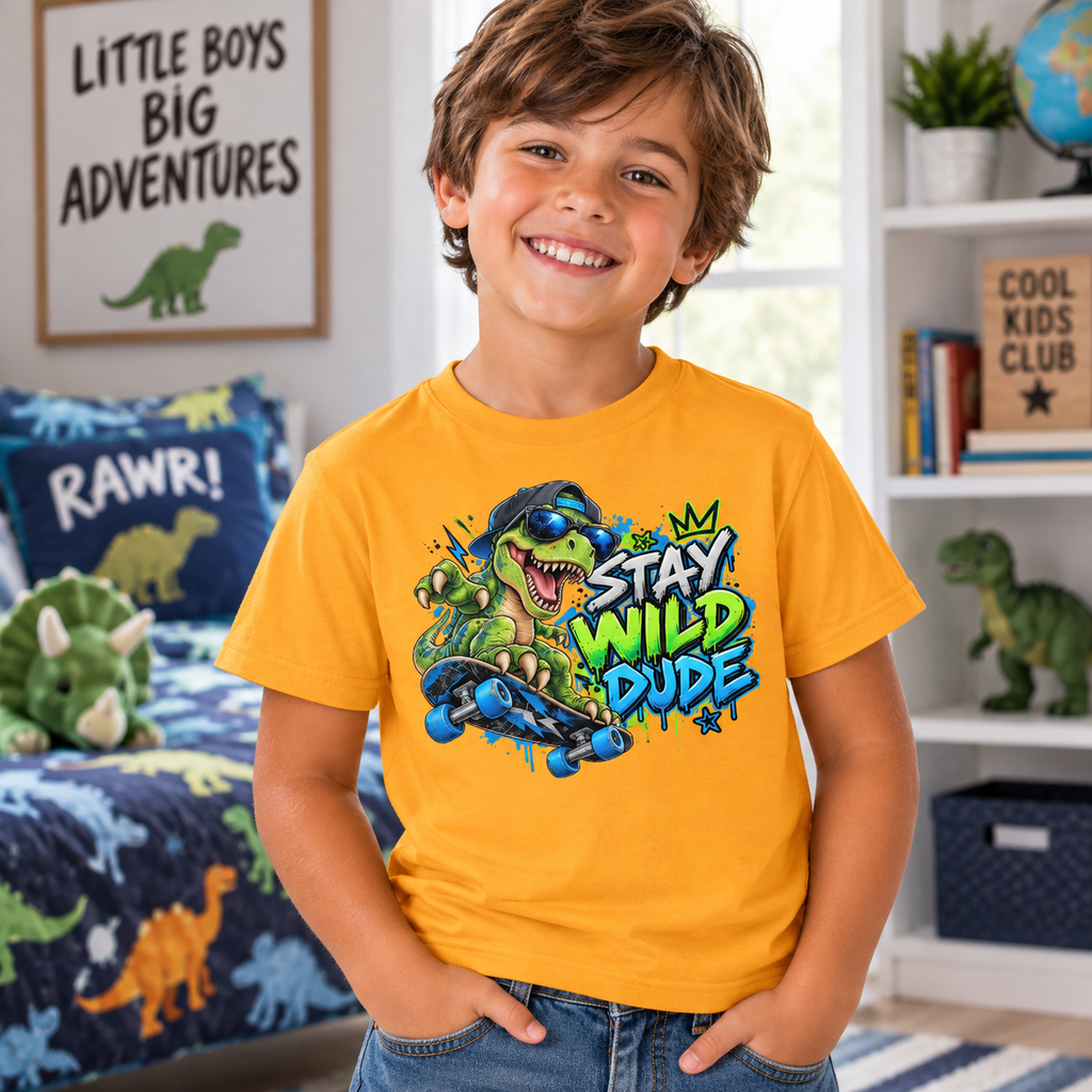 Stay Wild Dude Youth T-Shirt