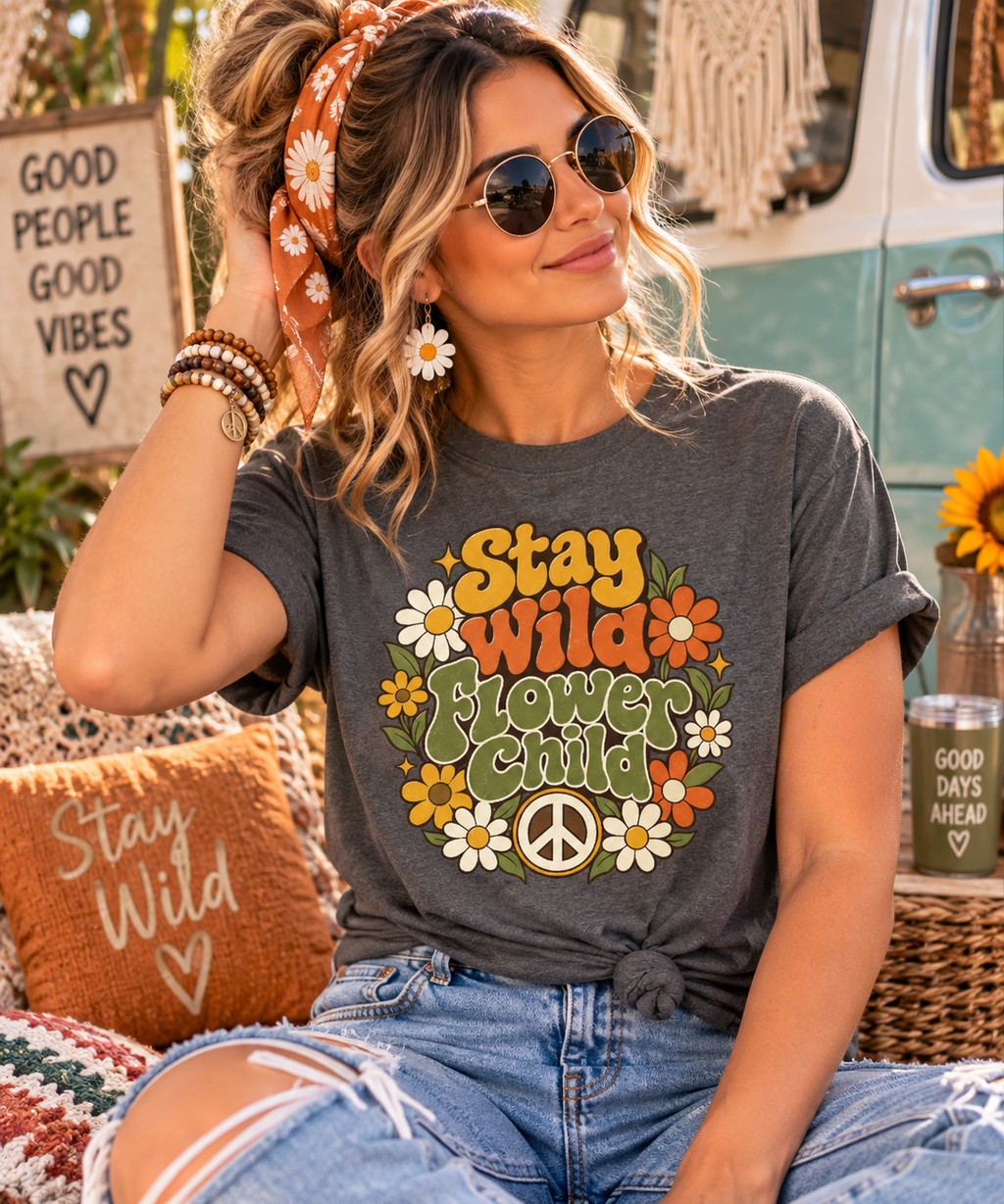 Stay Wild Flower Child T-Shirt