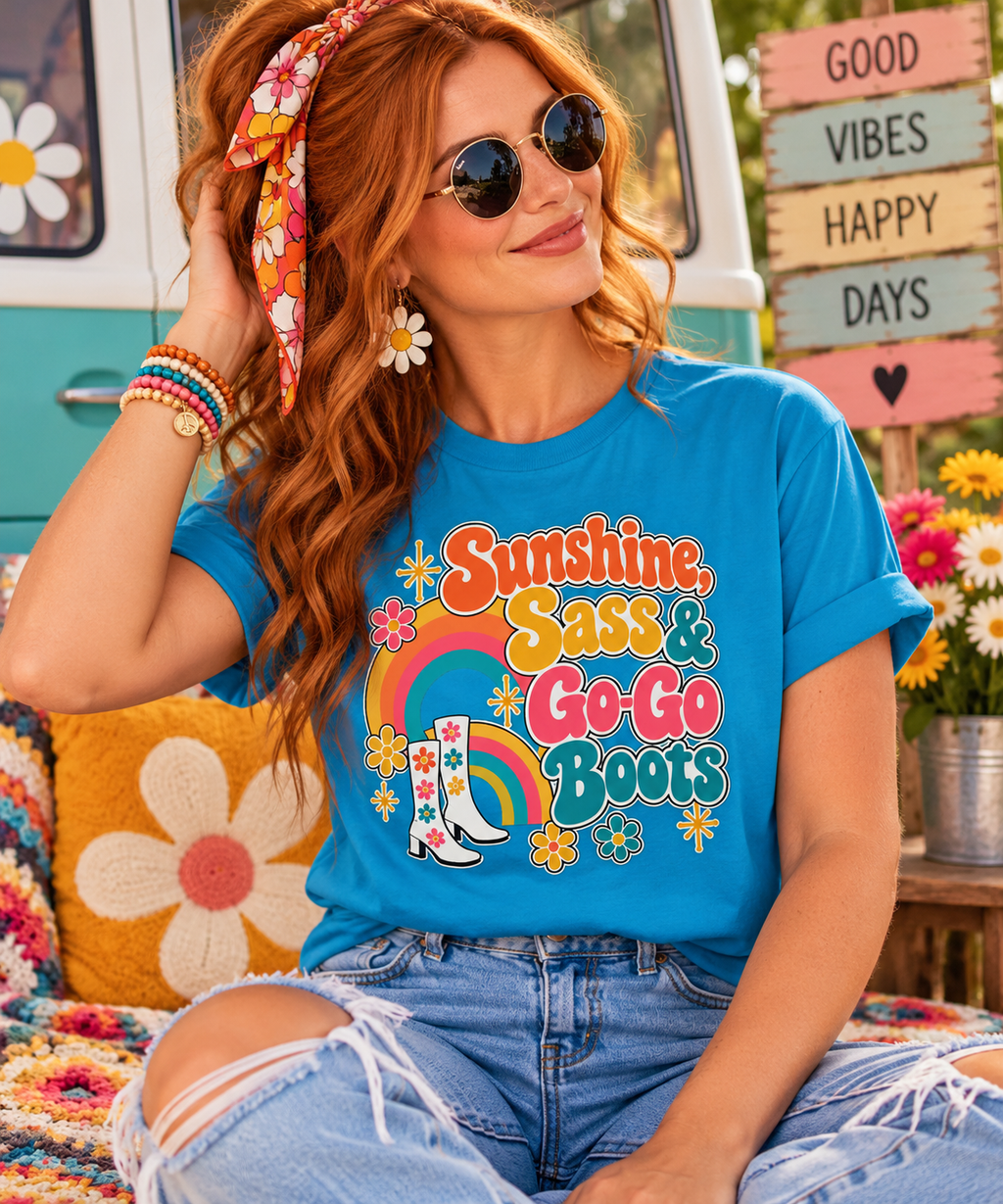Sunshine Sass & Go-Go Boots T-Shirt