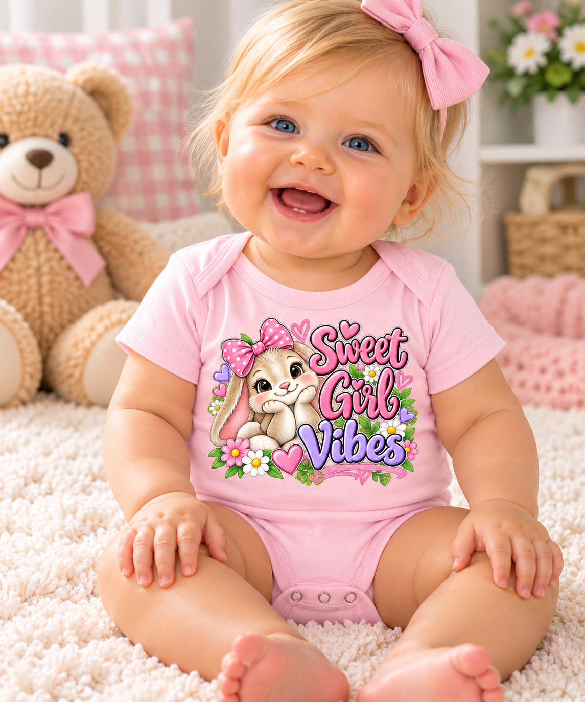 Sweet Girl Vibes Baby Onesie