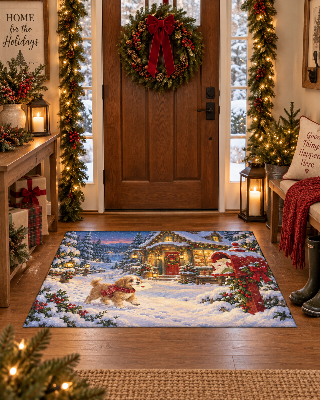The North Pole Post Office Rug