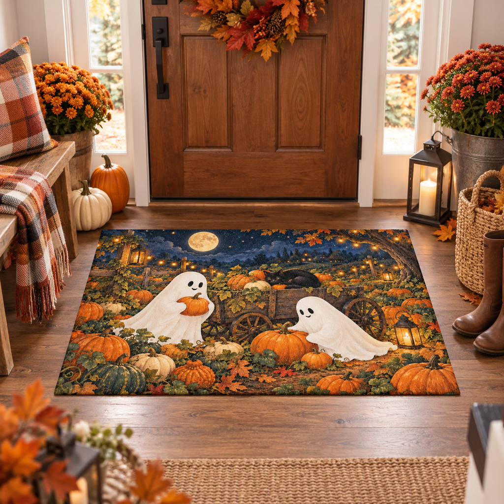The Pumpkin Patch After Dark Rug
