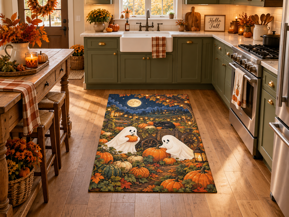 The Pumpkin Patch After Dark Rug