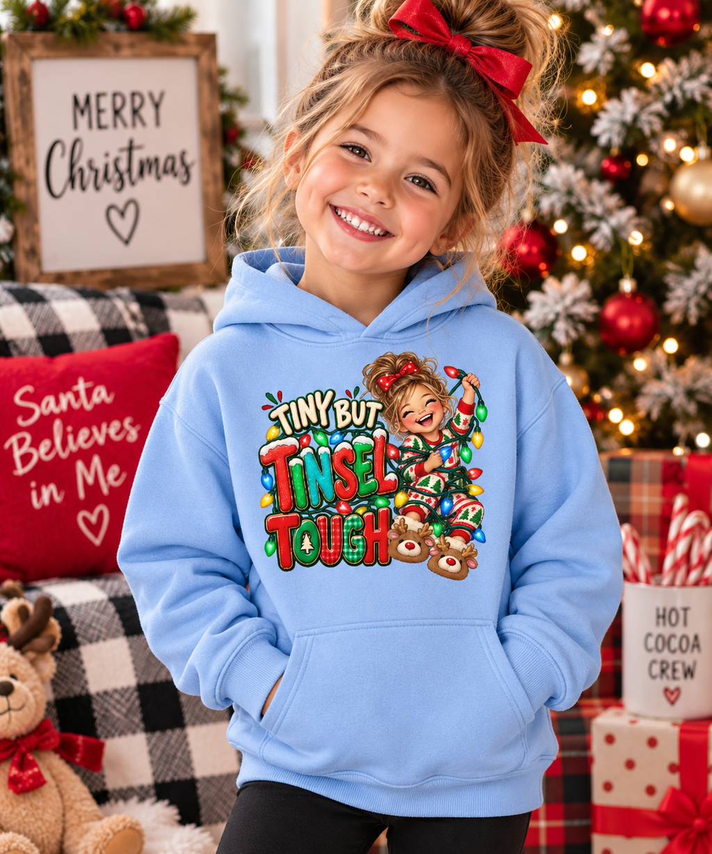 Tiny but Tinsel Tough Youth Hoodie