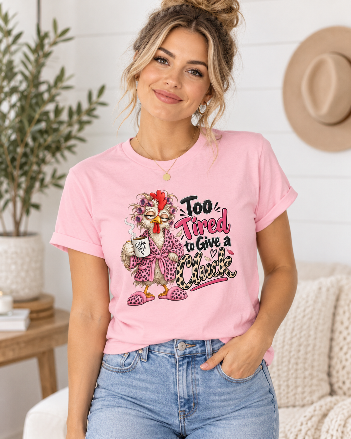 Too Tired to Give a Cluck Tee