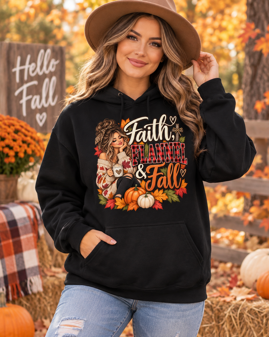 Faith Flannel & Fall Hoodie