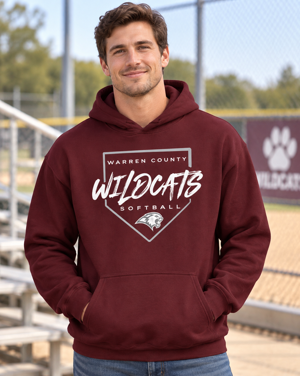 Warren County Wildcats Softball Hoodie