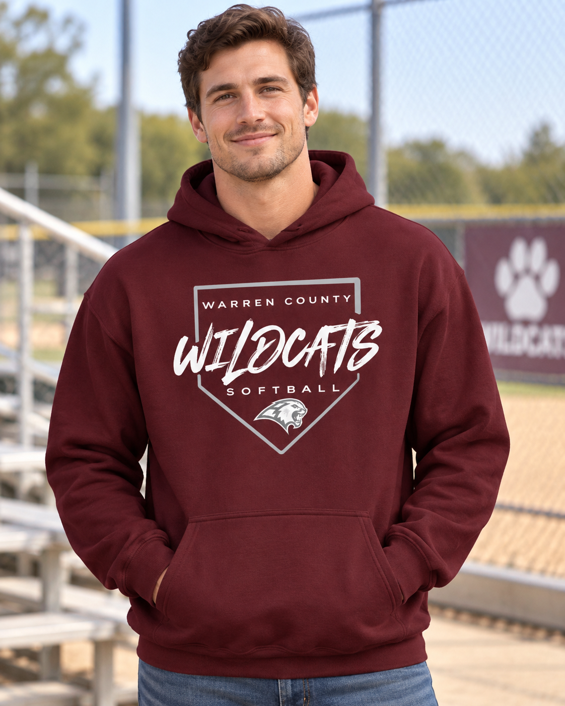 Warren County Wildcats Softball Hoodie