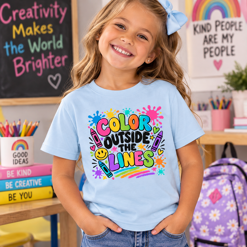 Color Outside the Lines Youth T-Shirt