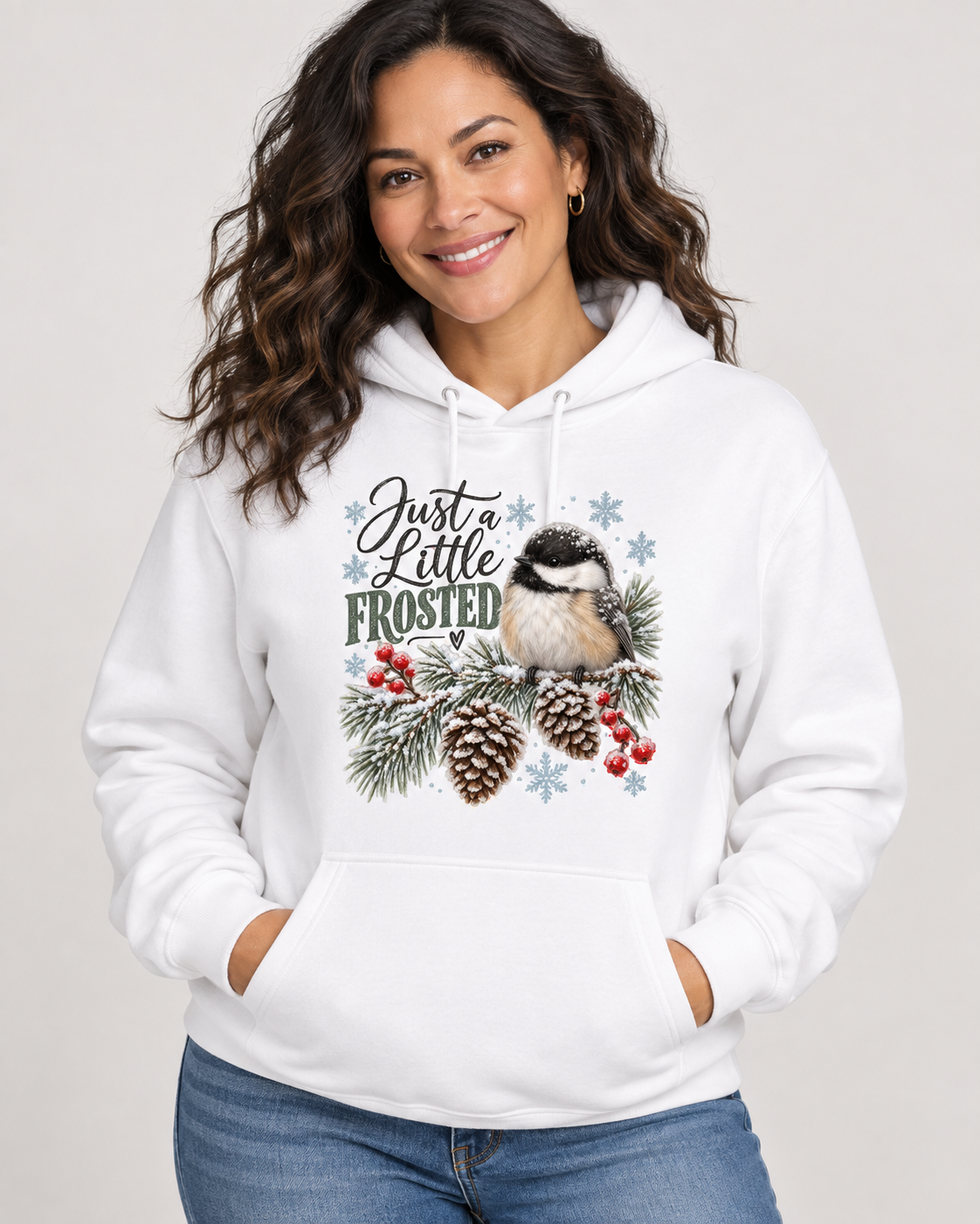 Just a Little Frosted Chickadee Hoodie