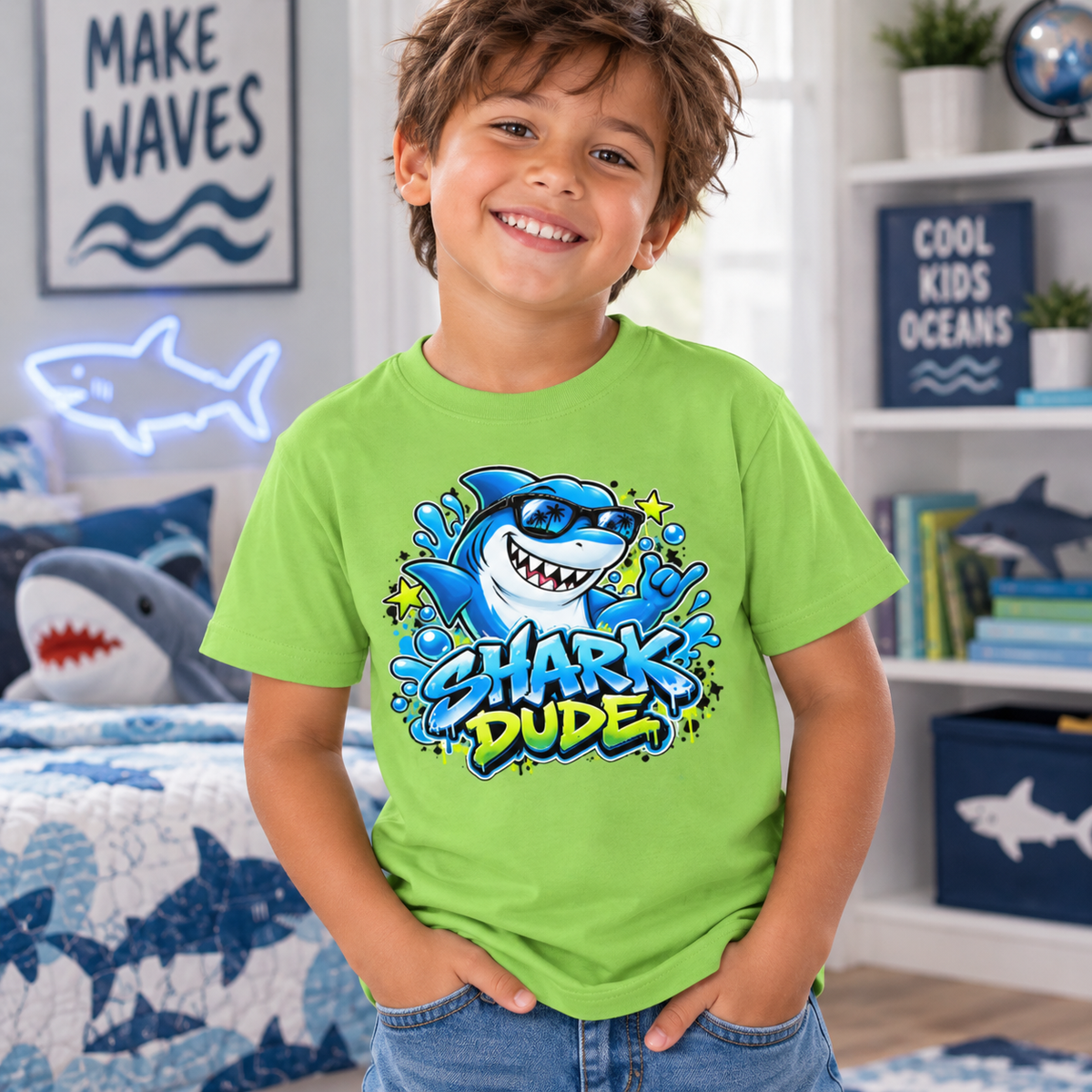 Shark Dude Youth T-Shirt